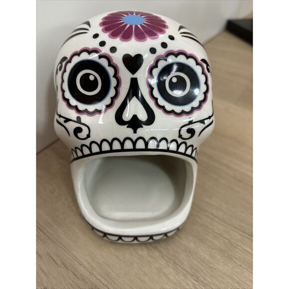 Full Moon  Day Of The Dead Tealight Holder Or Sponge‎ Holder New - Picture 1 of 4